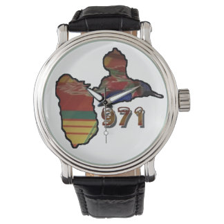 Reloj De Pulsera Muestre para Hombre con tarjeta Guadalupe