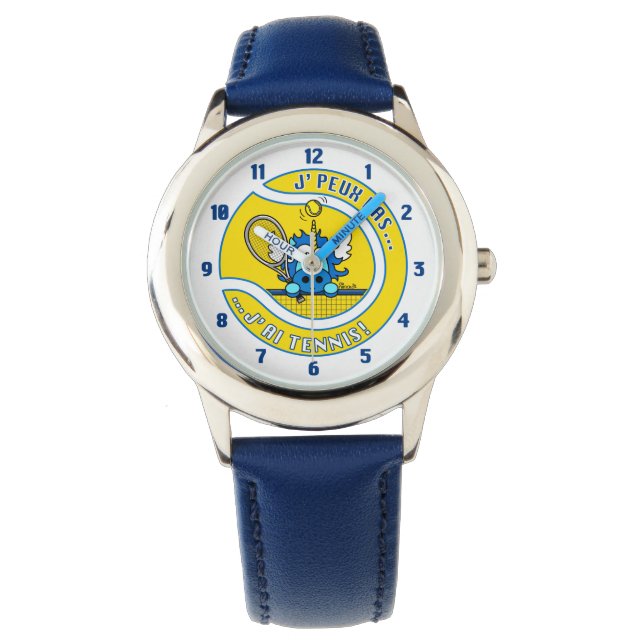 Reloj De Pulsera Muestro a Unicornio Azul no puedo, tengo Tenis (Anverso)