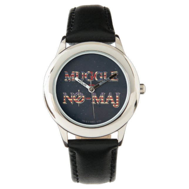 RELOJ DE PULSERA MUGGLE™ = NO-MAJ™ (Anverso)