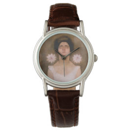Reloj De Pulsera Mujer con flores de pasión (por Piet Mondrian)