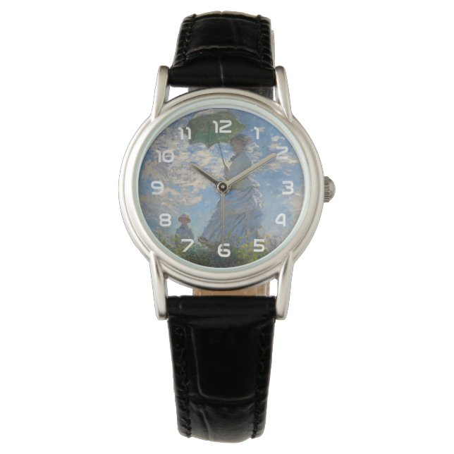 Reloj De Pulsera Mujer con parasol | Paisaje francés (Anverso)