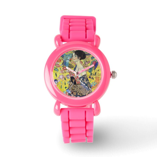 Reloj De Pulsera Mujer con ventilador de Gustav Klimt (Anverso)