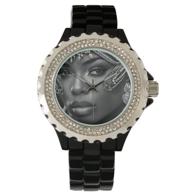 Reloj De Pulsera Mujer hermosa africana (Anverso)
