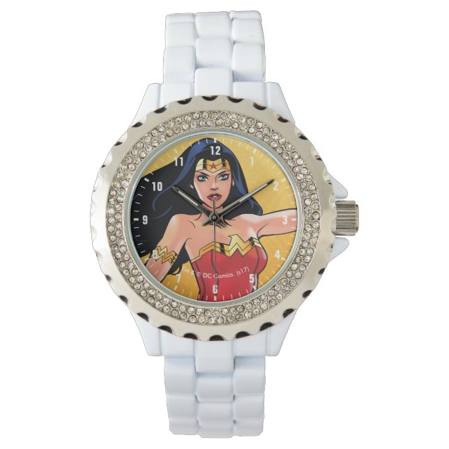 Reloj De Pulsera Mujer Maravilla Con Lasso - Lucha Por La Justicia (Anverso)