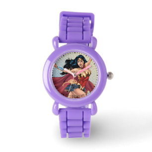 Reloj De Pulsera Mujer Maravilla usando Cabo