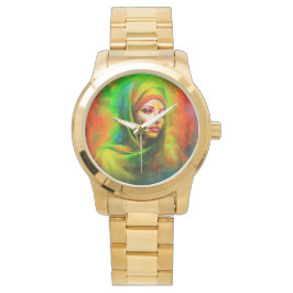 Reloj De Pulsera Mujer mística en colores neones