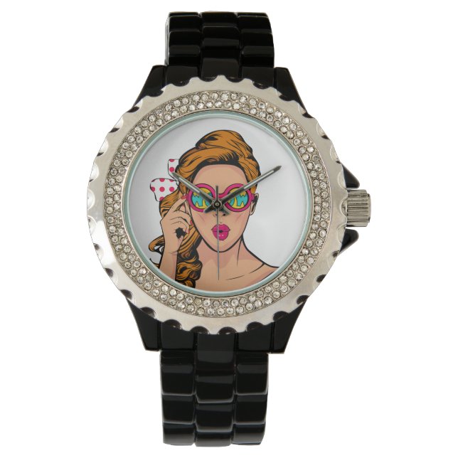 Reloj De Pulsera Mujer sorprendida (Anverso)