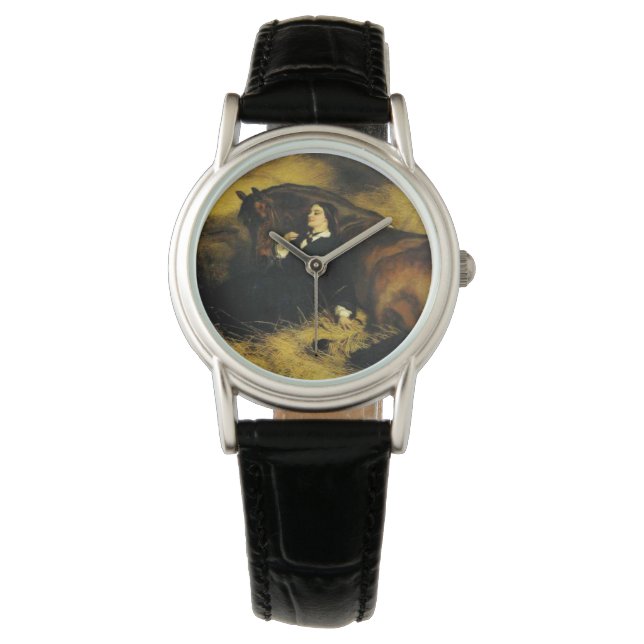 Reloj De Pulsera Mujer y caballo (Anverso)