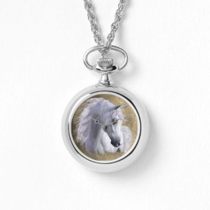 Reloj De Pulsera Mujeres árabes del acero inoxidable del caballo,