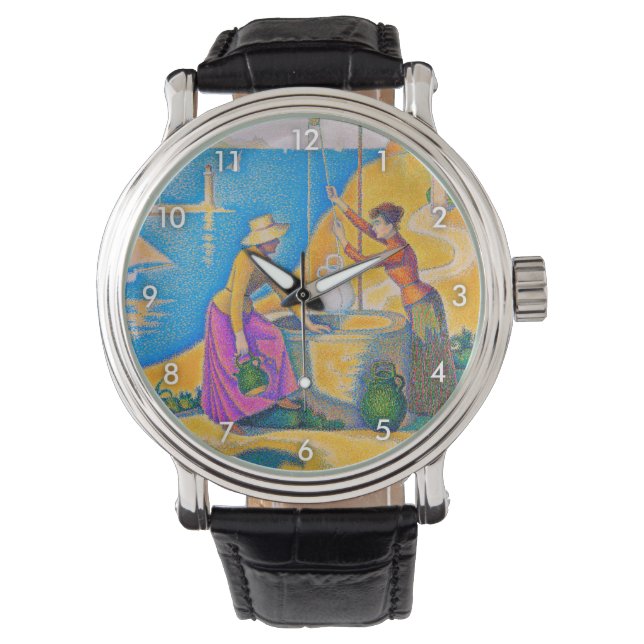 Reloj De Pulsera Mujeres en el pozo, Signac (Anverso)