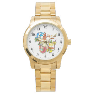 Reloj De Pulsera mujeres lindas playa gnome Vibes de verano