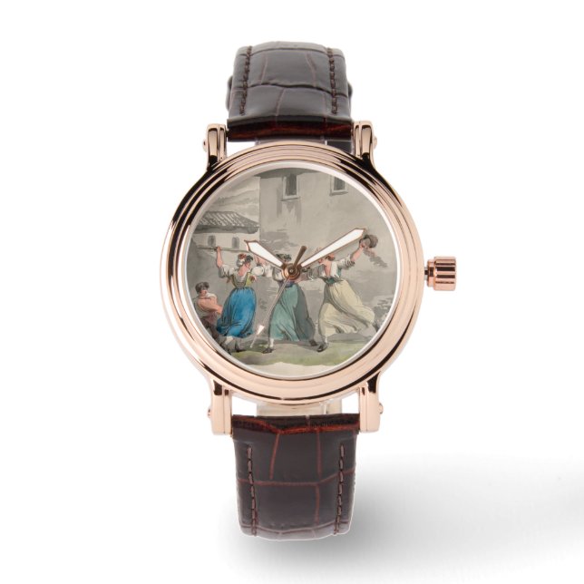 Reloj De Pulsera Mujeres luchando en Roma, Italia (Escena histórica (Anverso)