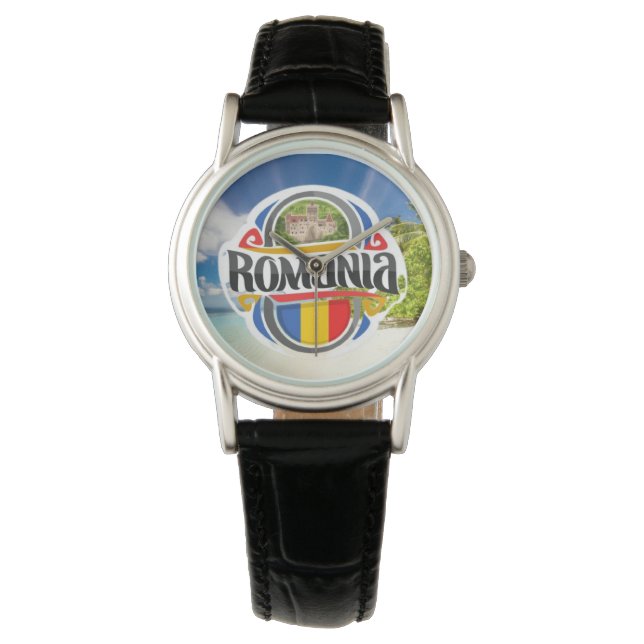 Reloj De Pulsera Mujeres observadoras de playa de Rumania (Anverso)