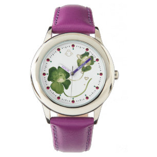 RELOJ DE PULSERA MUJERES VERDES Y AFORTUNADAS CON CORAZÓN