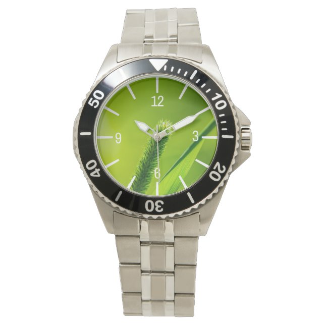 Reloj De Pulsera Mundo Verde (Anverso)