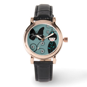 Reloj De Pulsera Muñeca japonesa en kimono