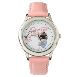 Reloj De Pulsera Muñeca Maiko Kokeshi - Chica Geisha japonés