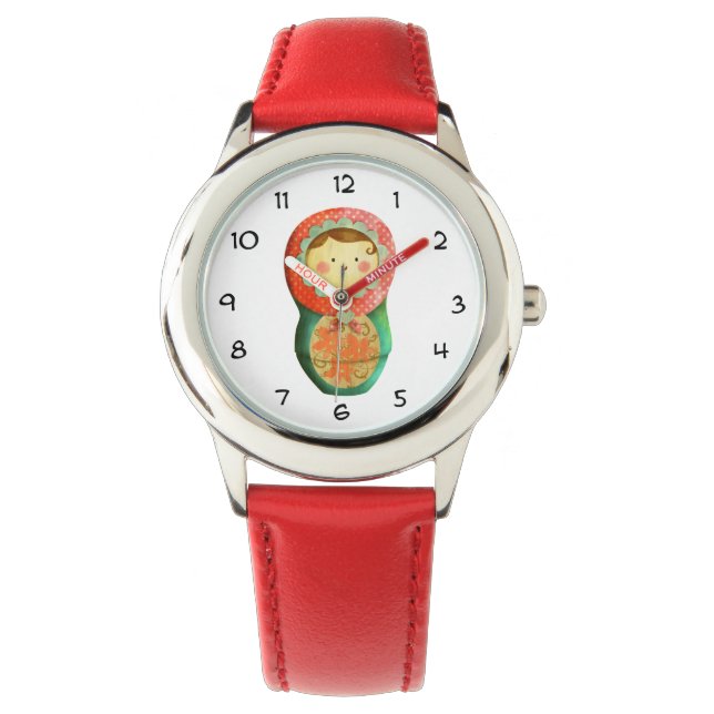 Reloj De Pulsera Muñeca rusa Matryoshka (Anverso)