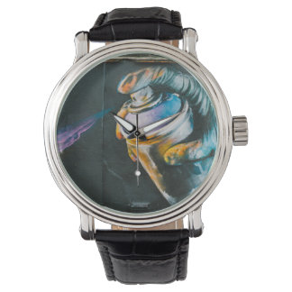 Reloj De Pulsera Mural de arte de graffiti con aerosol