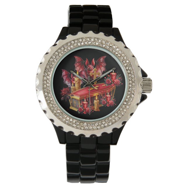 Reloj De Pulsera Murciélagos Vampiros (Anverso)