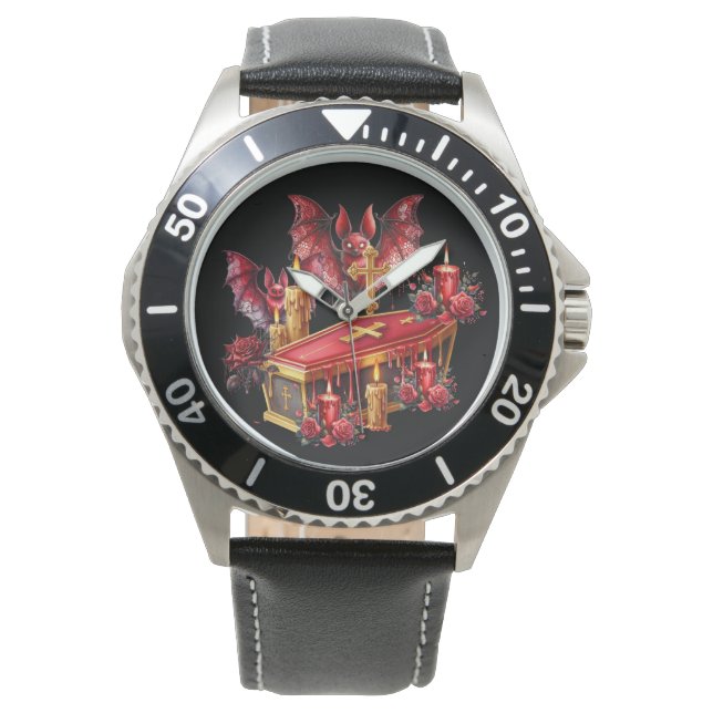 Reloj De Pulsera Murciélagos Vampiros (Anverso)