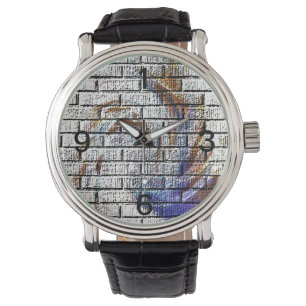 RELOJ DE PULSERA MURO DE LADRILLO