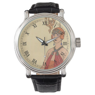 Reloj De Pulsera Música antigua, Art Deco Pianista Músico Cantante