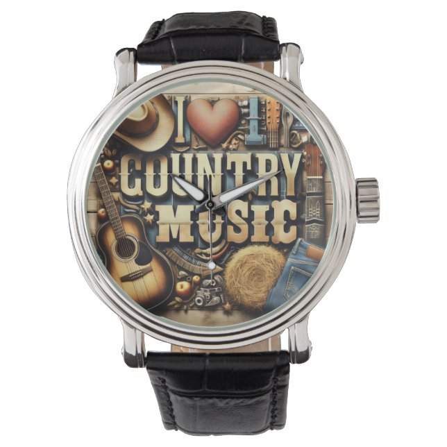 Reloj De Pulsera Música country. (Anverso)