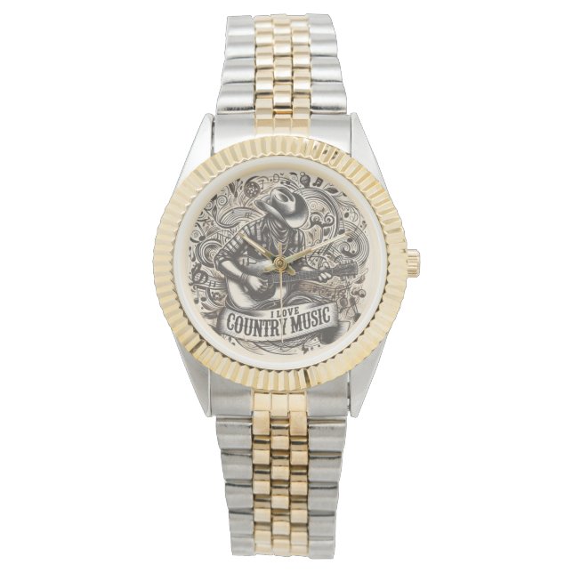 Reloj De Pulsera Música country. (Anverso)