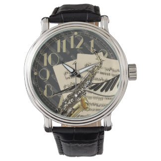 Reloj De Pulsera Música de saxofón y piano