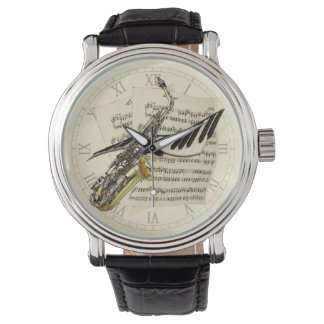 Reloj De Pulsera Música de saxofón y piano