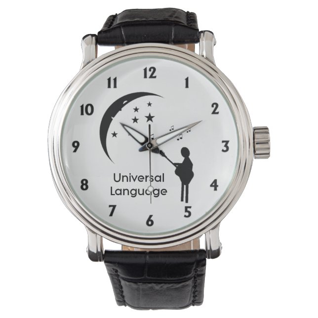 Reloj De Pulsera Música del lenguaje universal (Anverso)