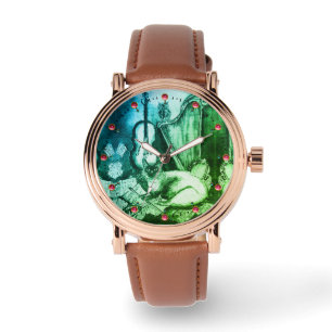 Reloj De Pulsera MÚSICA HACIENDO GATO CON OWL Green