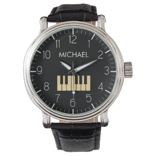 Reloj De Pulsera Músico personalizado del teclado del piano