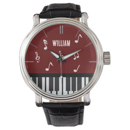 Reloj De Pulsera Músico personalizado del teclado del piano