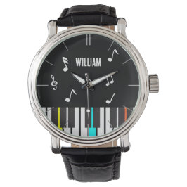 Reloj De Pulsera Músico personalizado del teclado del piano