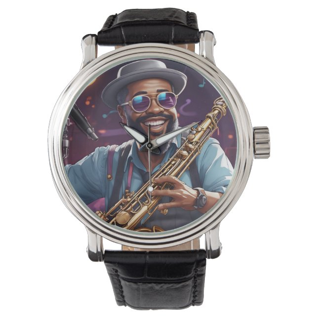 Reloj De Pulsera músicos de jazz (Anverso)