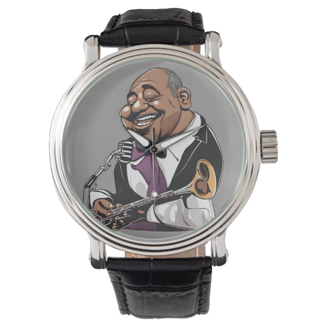 Reloj De Pulsera músicos de jazz (Anverso)