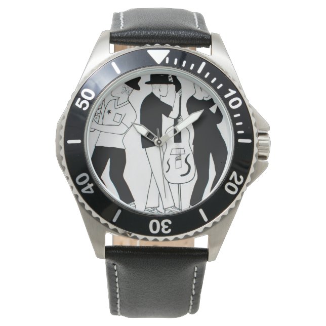 Reloj De Pulsera Músicos observan (Anverso)