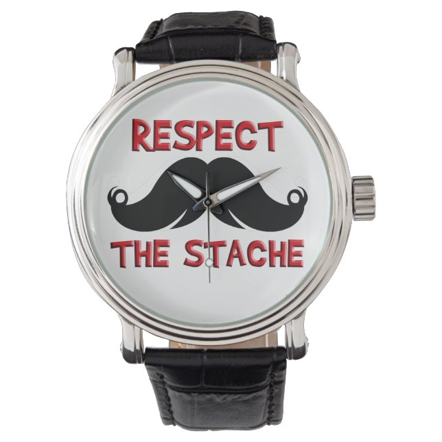 Reloj De Pulsera Mustache Retro (Anverso)