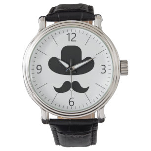Reloj De Pulsera Mustache y gorra