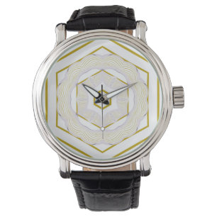 Reloj De Pulsera Mustard Yellow Cream Mid Century Moderno