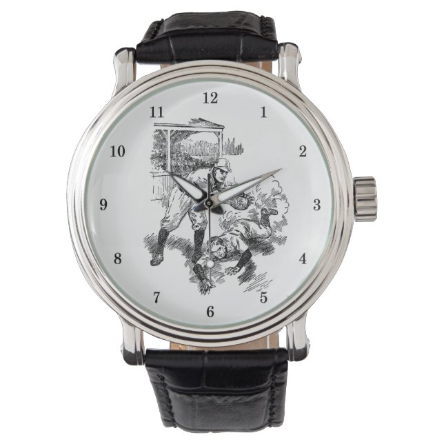Reloj De Pulsera Muy Guay Baseball Writing Watch (Anverso)