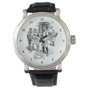 Reloj De Pulsera Muy Guay Baseball Writing Watch