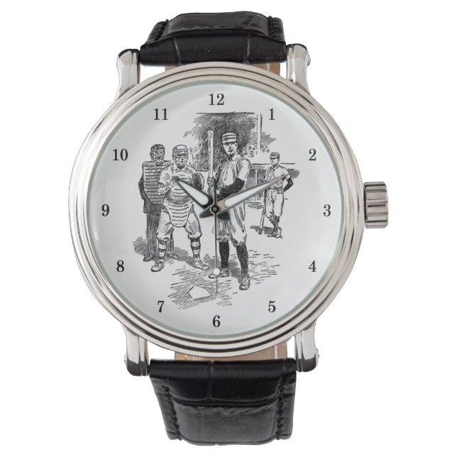 Reloj De Pulsera Muy Guay Baseball Writing Watch (Anverso)