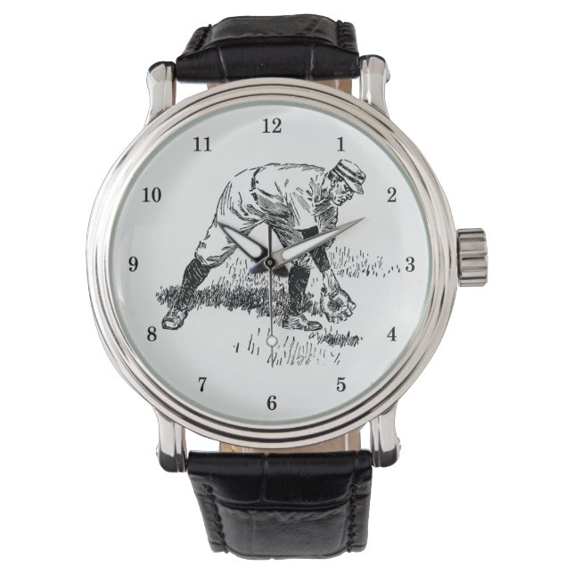 Reloj De Pulsera Muy Guay Baseball Writing Watch (Anverso)
