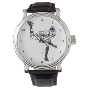 Reloj De Pulsera Muy Guay Baseball Writing Watch
