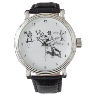 Reloj De Pulsera Muy Guay Baseball Writing Watch