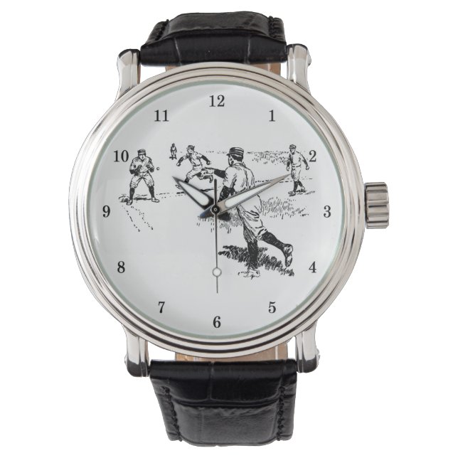 Reloj De Pulsera Muy Guay Baseball Writing Watch (Anverso)