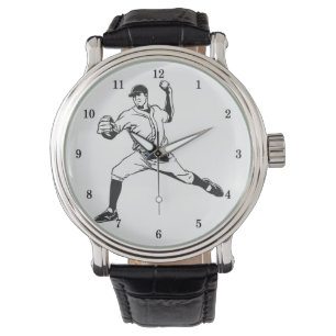 Reloj De Pulsera Muy Guay Baseball Writing Watch